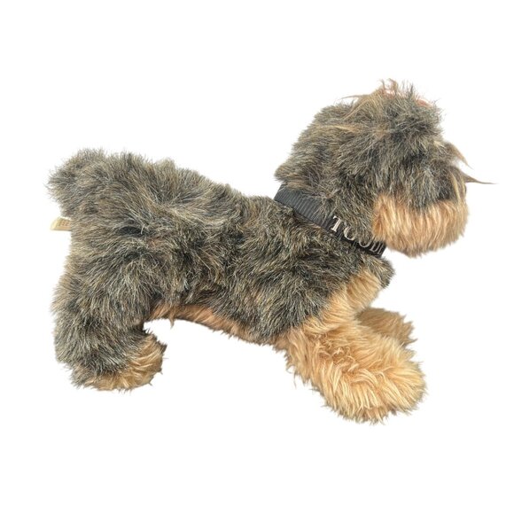 Helzberg Diamonds 2008 Toodles Yorkie Stuffed Animal Plush Dog Pink Ribbon - Picture 1 of 13